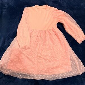 Charming Pink Lace Kids Dress